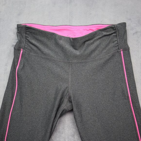 Champion Pants Womens PS Gray Pink Petite Leggings Elastic Waist Pull On - Picture 8 of 16